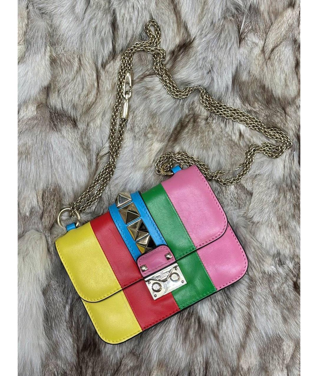 VALENTINO Мульти кожаная сумка с короткими ручками, фото 5