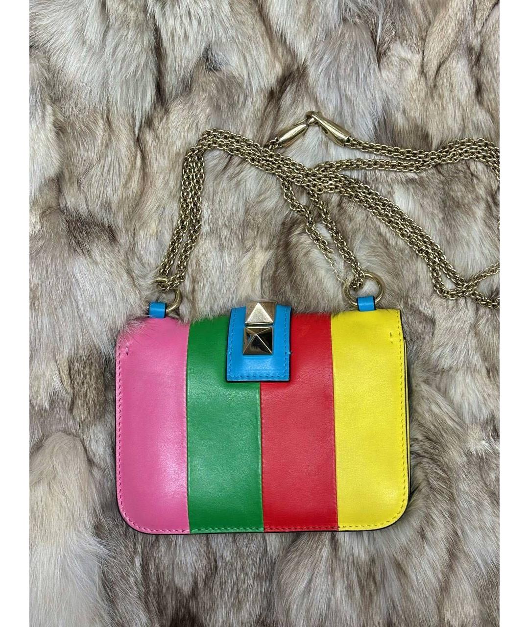VALENTINO Мульти кожаная сумка с короткими ручками, фото 6