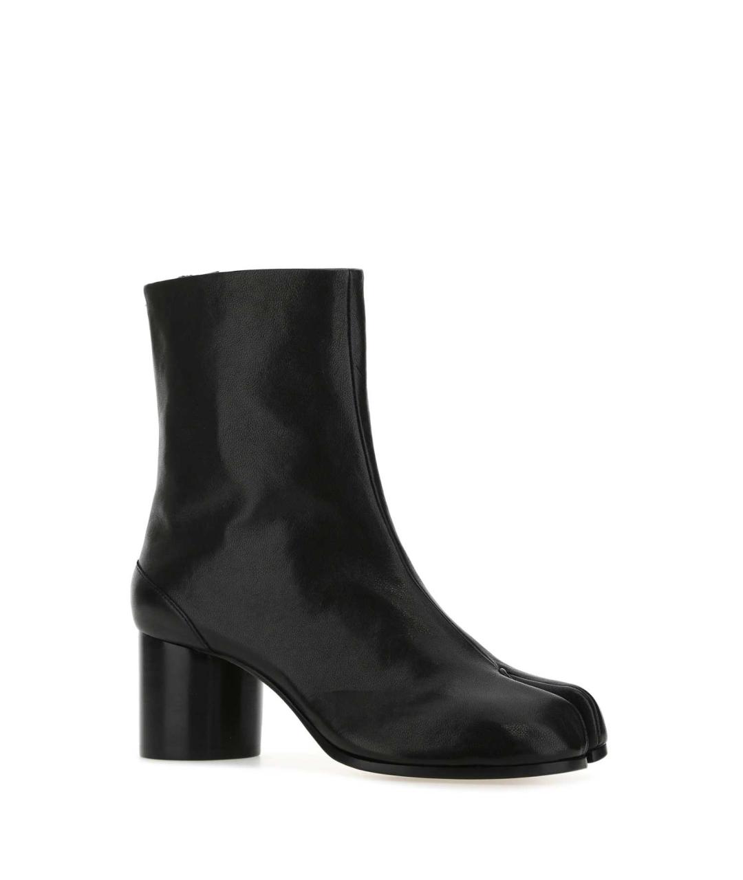 MAISON MARGIELA Черные кожаные ботильоны, фото 2