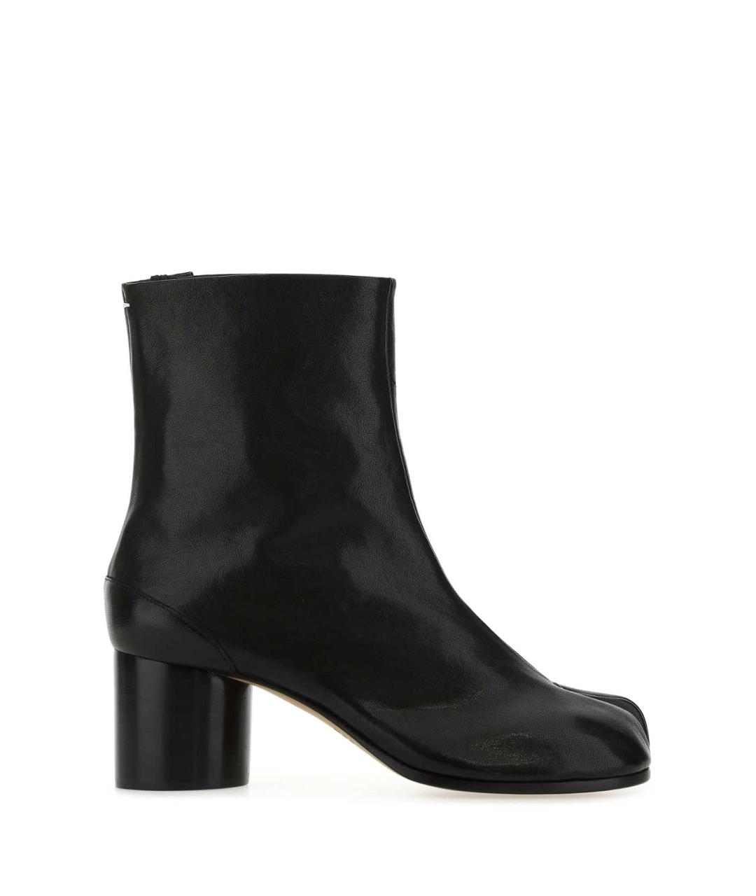 MAISON MARGIELA Черные кожаные ботильоны, фото 1