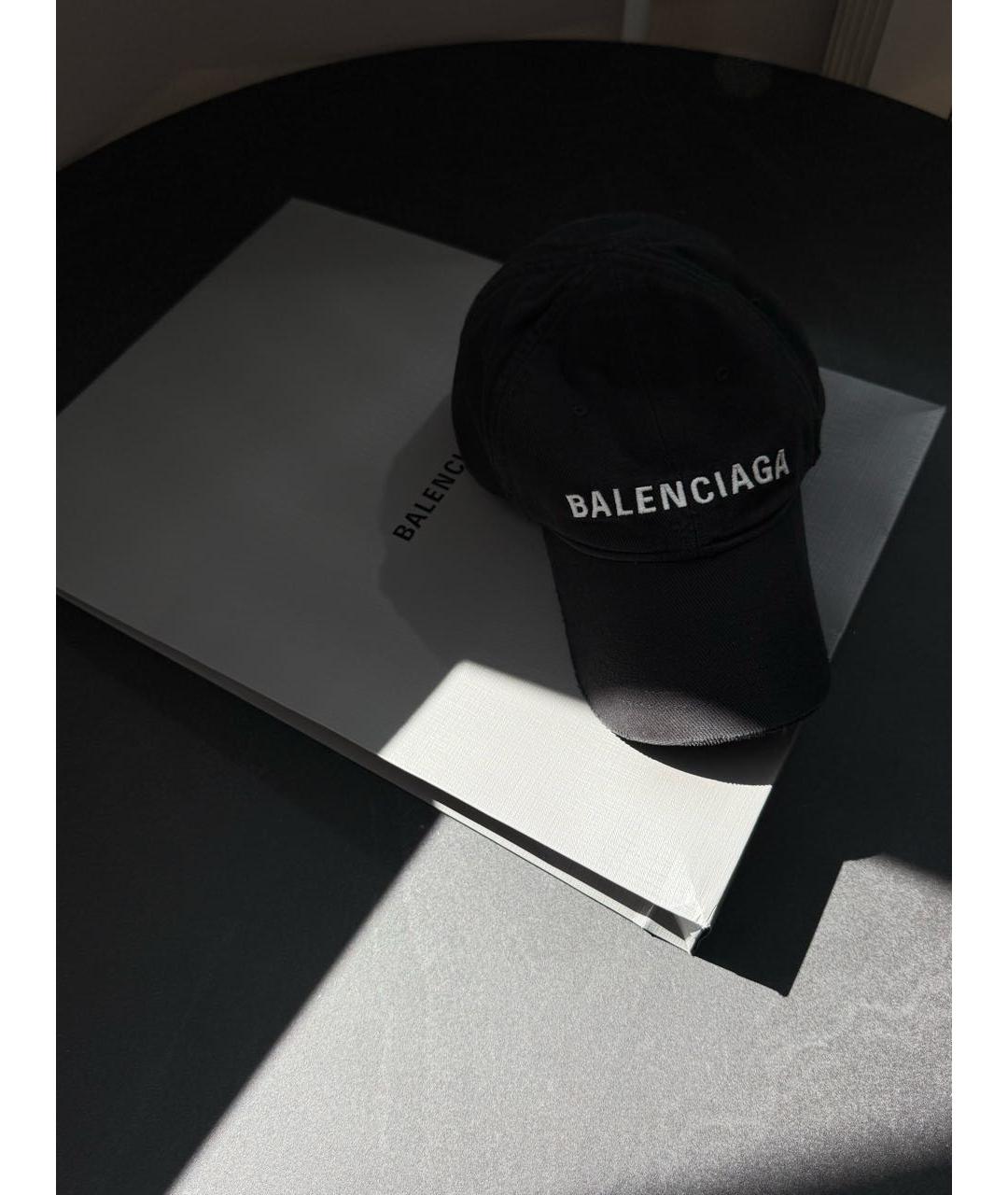 BALENCIAGA Черная хлопковая кепка, фото 8