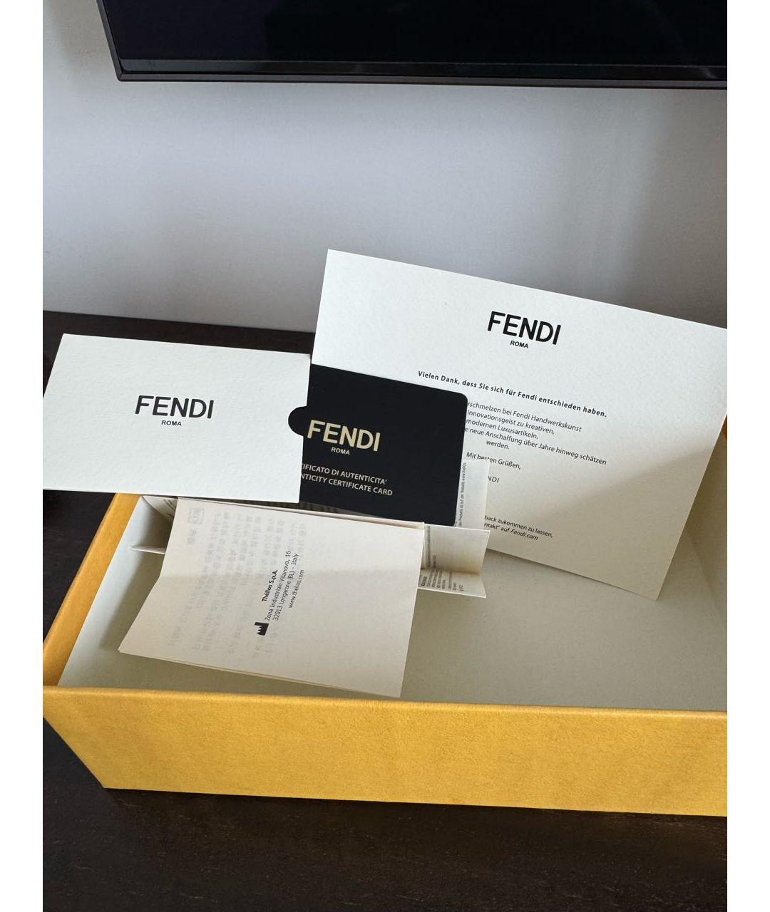 FENDI Синие металлические солнцезащитные очки, фото 7