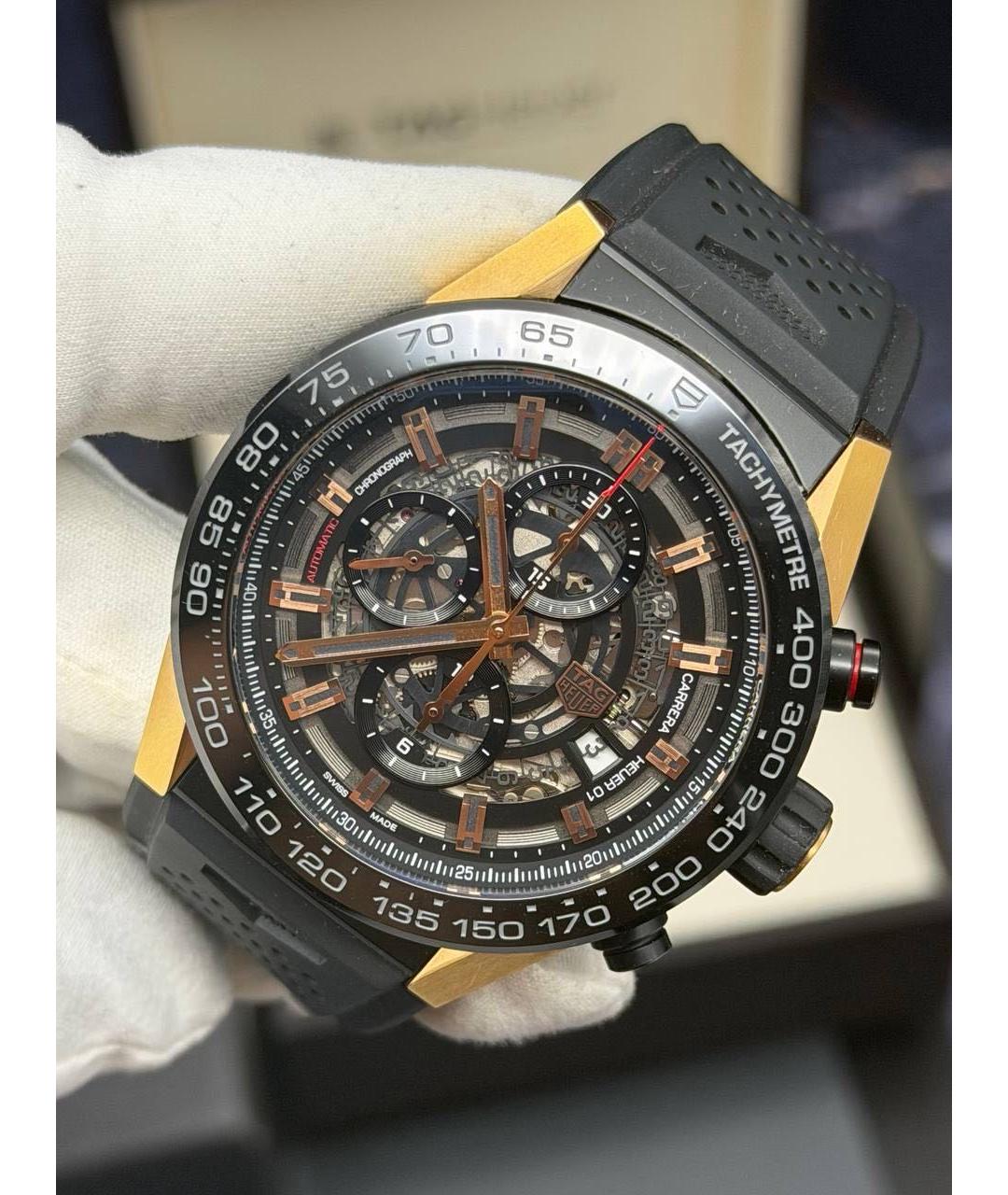 TAG HEUER Черные часы, фото 2