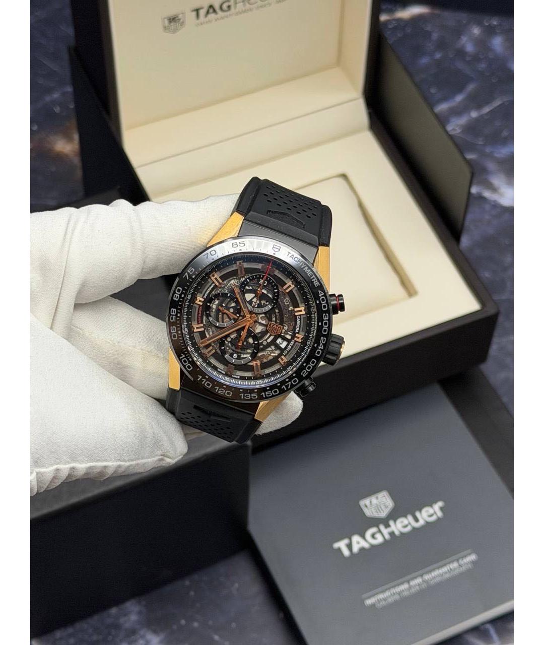 TAG HEUER Черные часы, фото 3