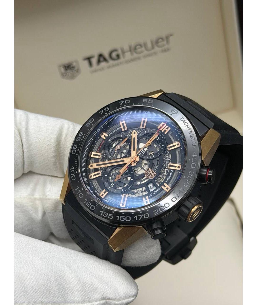 TAG HEUER Черные часы, фото 5
