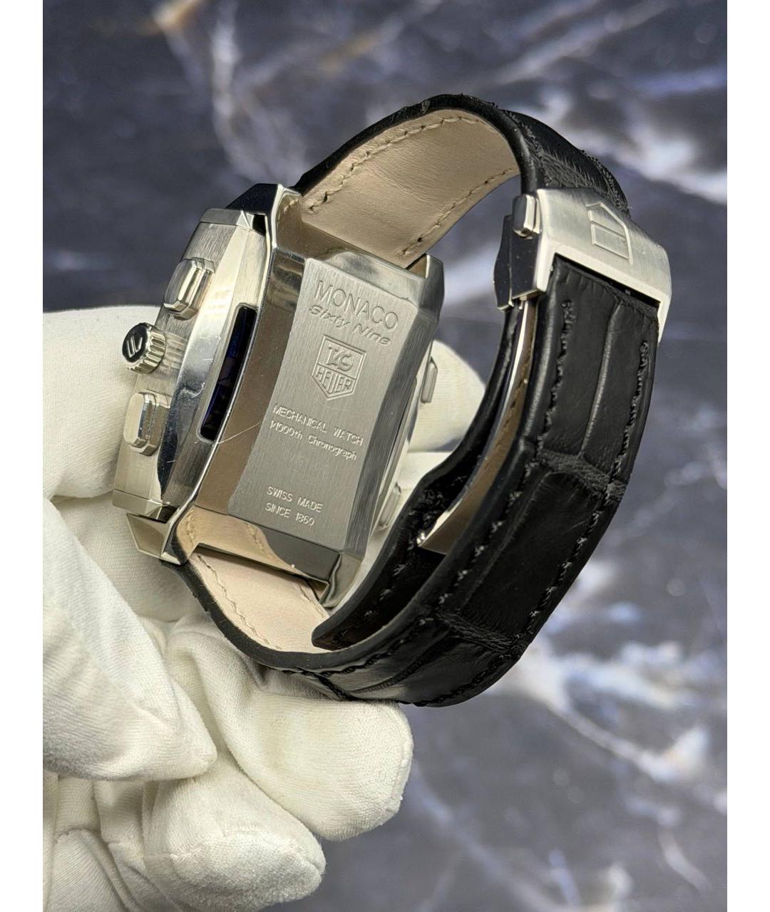 TAG HEUER Черные металлические часы, фото 4