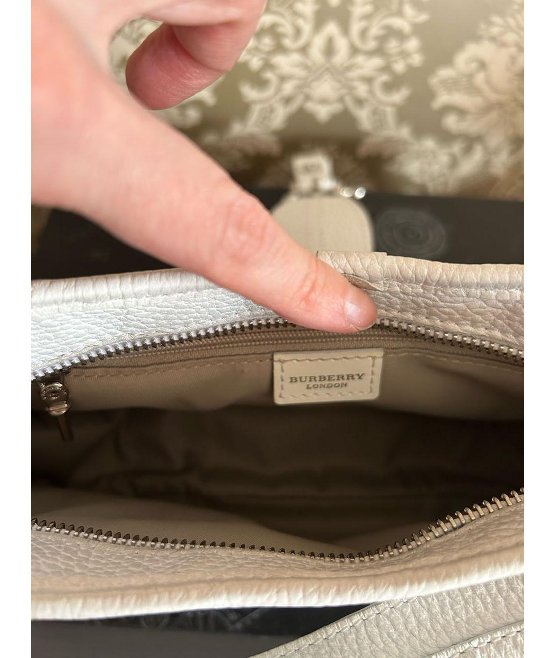 BURBERRY Голубая сумка через плечо, фото 4