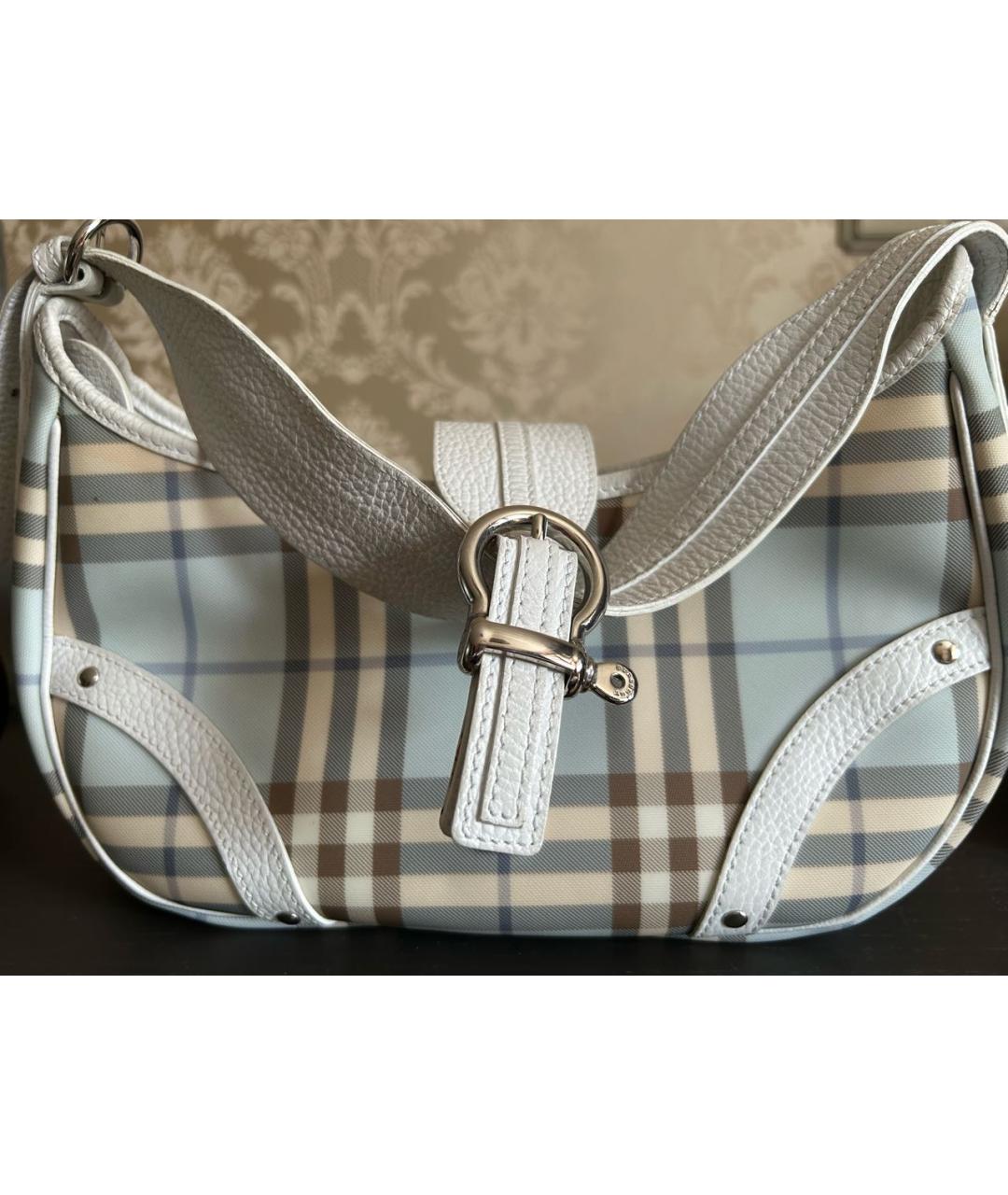 BURBERRY Голубая сумка через плечо, фото 5