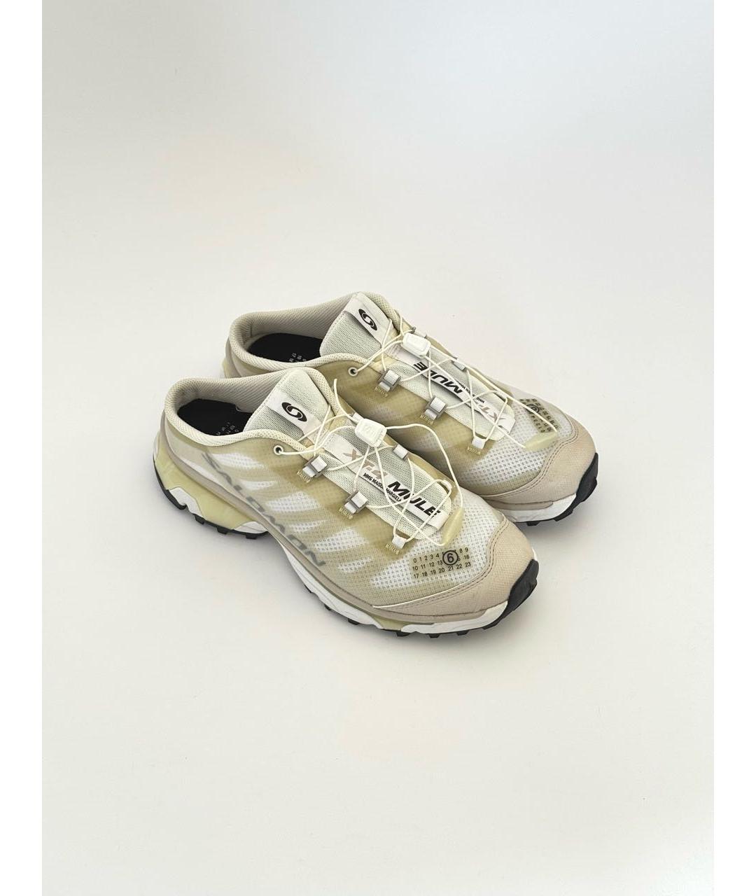 MM6 MAISON MARGIELA Белые текстильные низкие кроссовки / кеды, фото 7