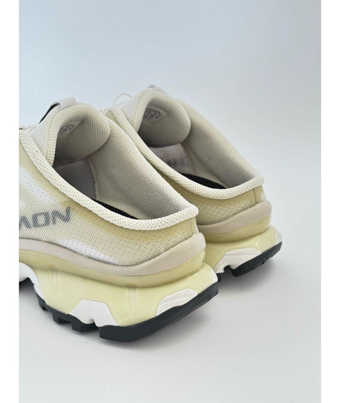 MM6 MAISON MARGIELA Белые текстильные низкие кроссовки / кеды, фото 4