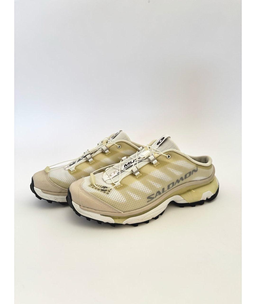MM6 MAISON MARGIELA Белые текстильные низкие кроссовки / кеды, фото 2