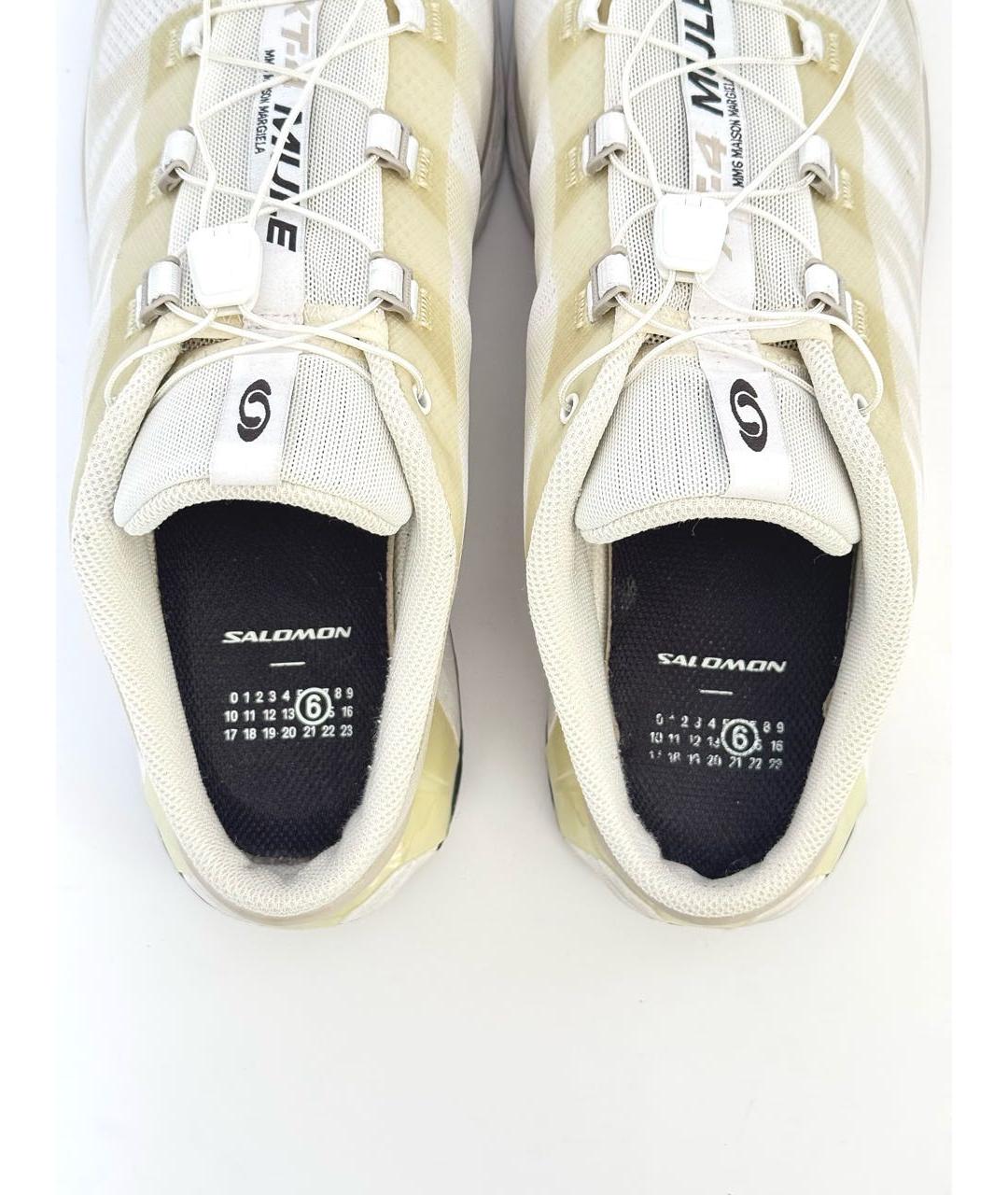 MM6 MAISON MARGIELA Белые текстильные низкие кроссовки / кеды, фото 3