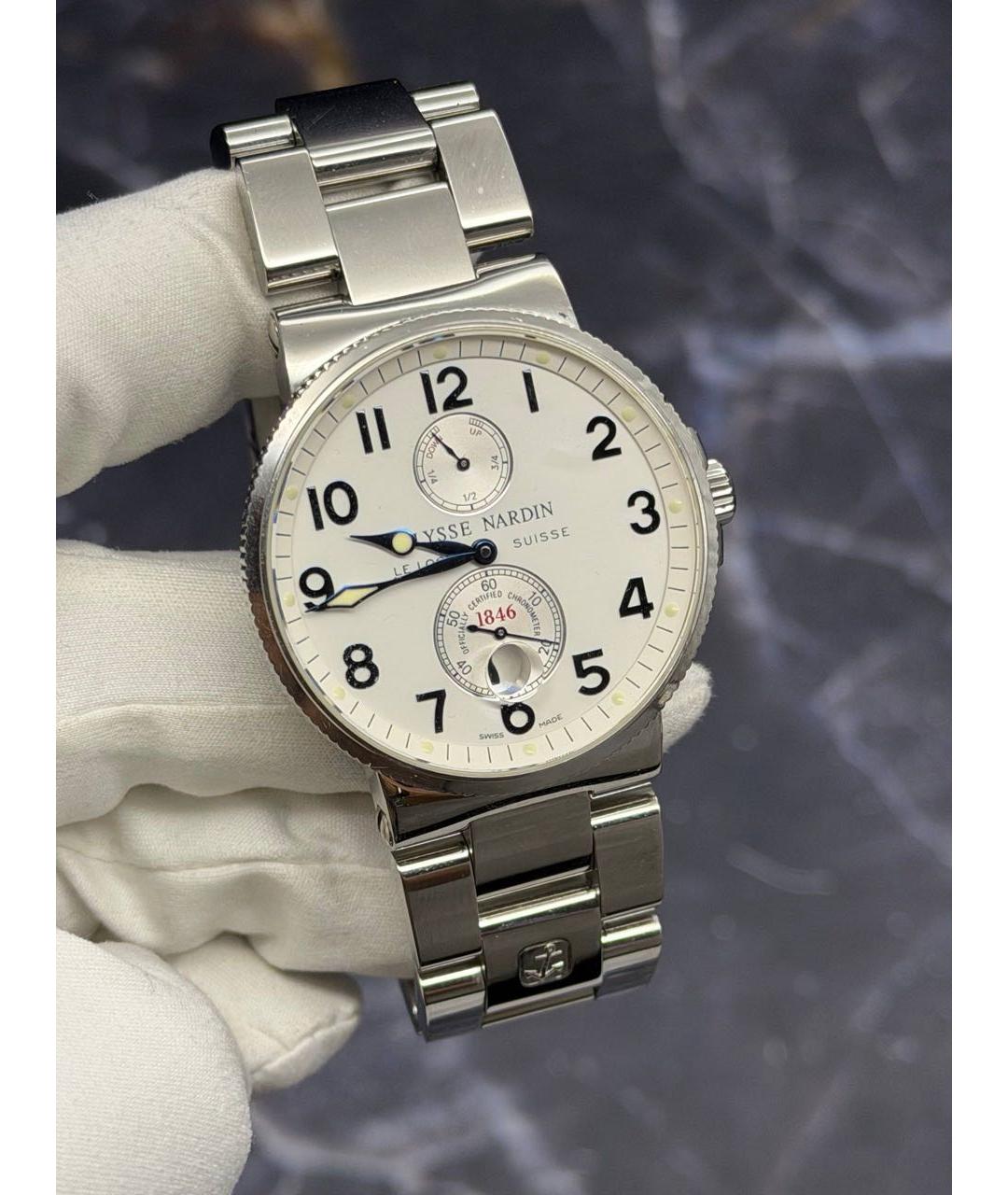 Ulysse Nardin Серые металлические часы, фото 4