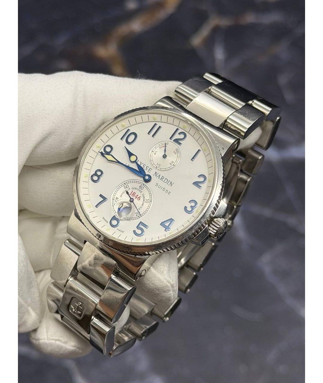 Ulysse Nardin Серые металлические часы, фото 2