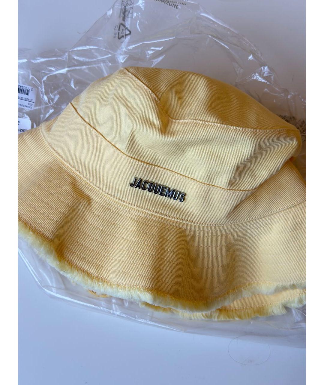 JACQUEMUS Желтая хлопковая панама, фото 4