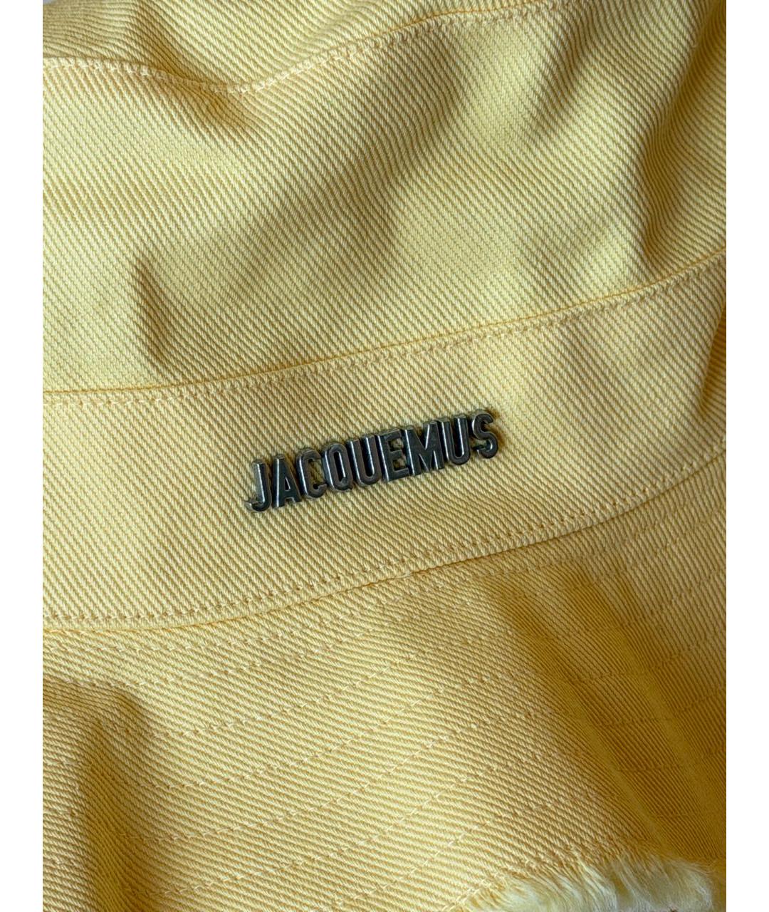 JACQUEMUS Желтая хлопковая панама, фото 3