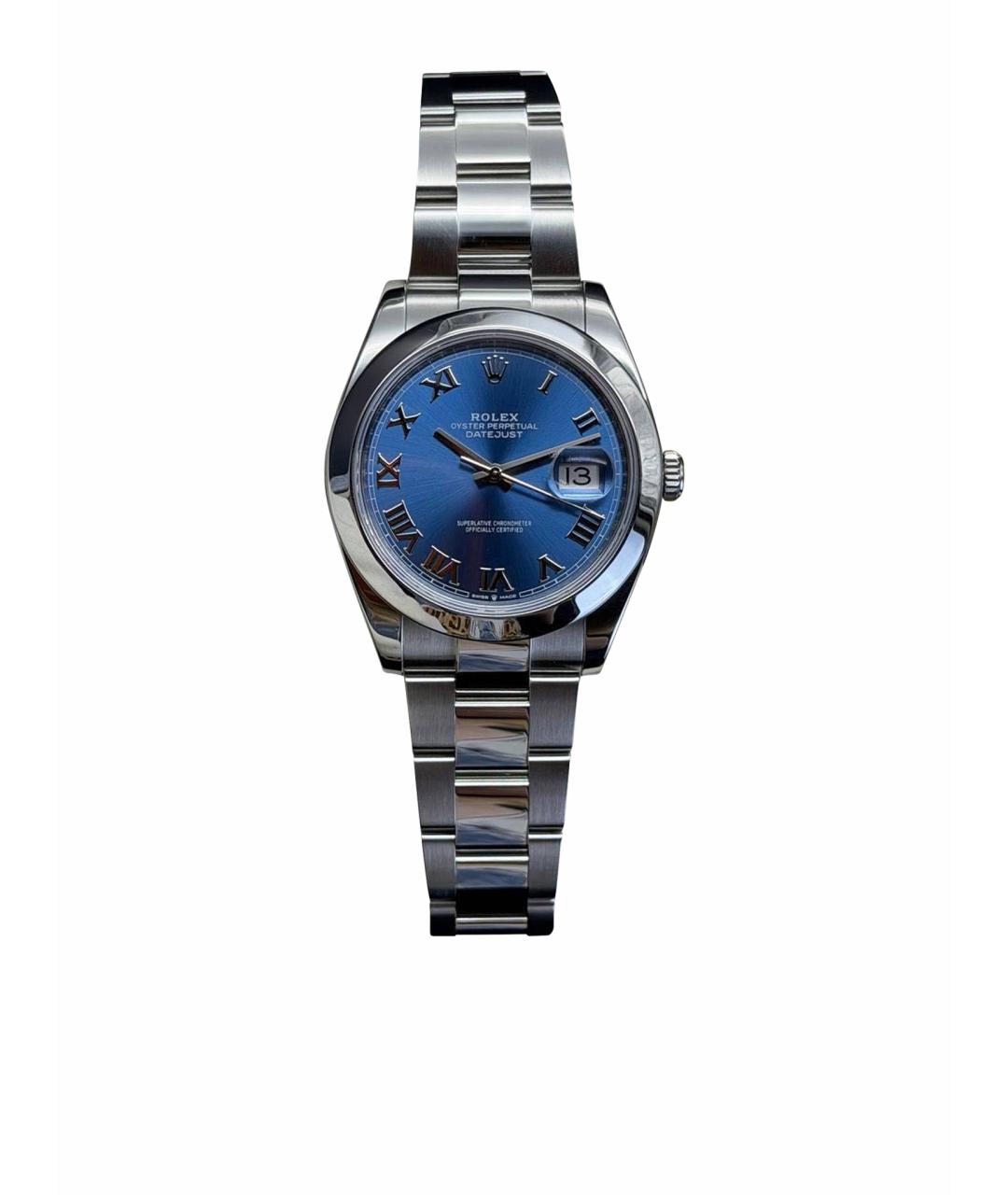 ROLEX Синие металлические часы, фото 1