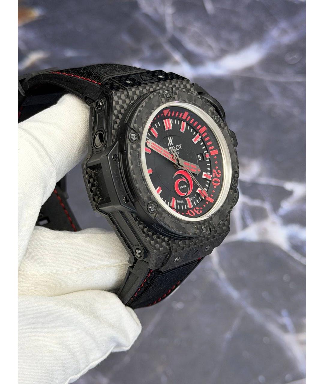 HUBLOT Черные карбоновые часы, фото 3