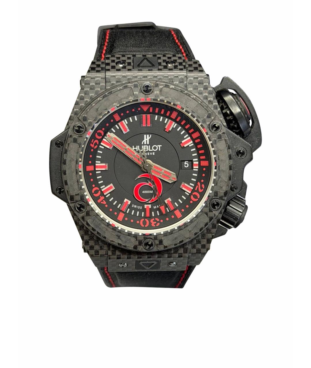 HUBLOT Черные карбоновые часы, фото 1