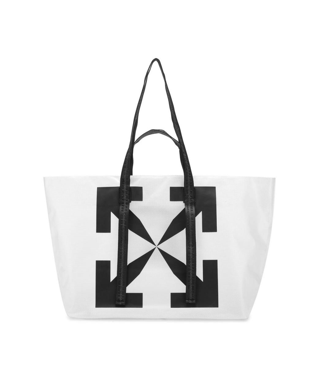 OFF-WHITE Белая сумка тоут, фото 7