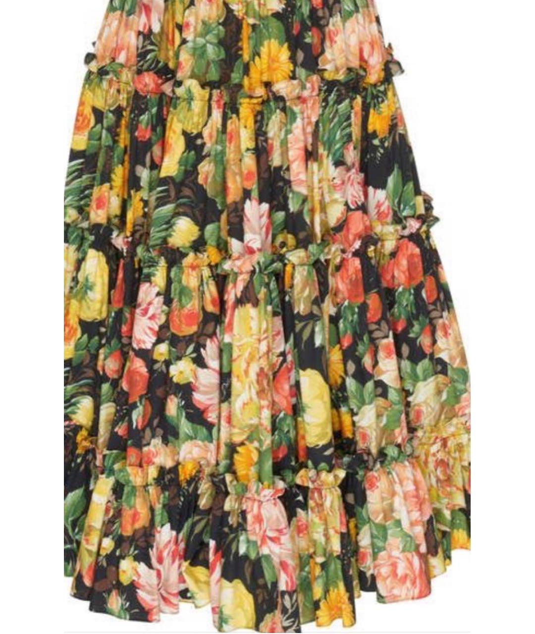 DOLCE&GABBANA Мульти хлопковое повседневное платье, фото 7