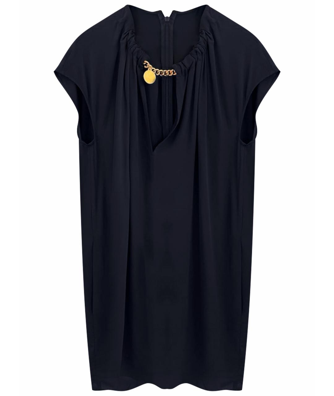 STELLA MCCARTNEY Темно-синее вискозное платье, фото 1