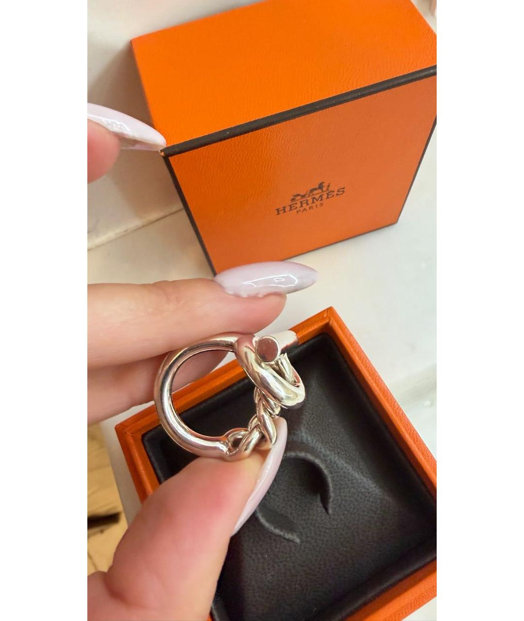 HERMES Серебряное серебряное кольцо, фото 5