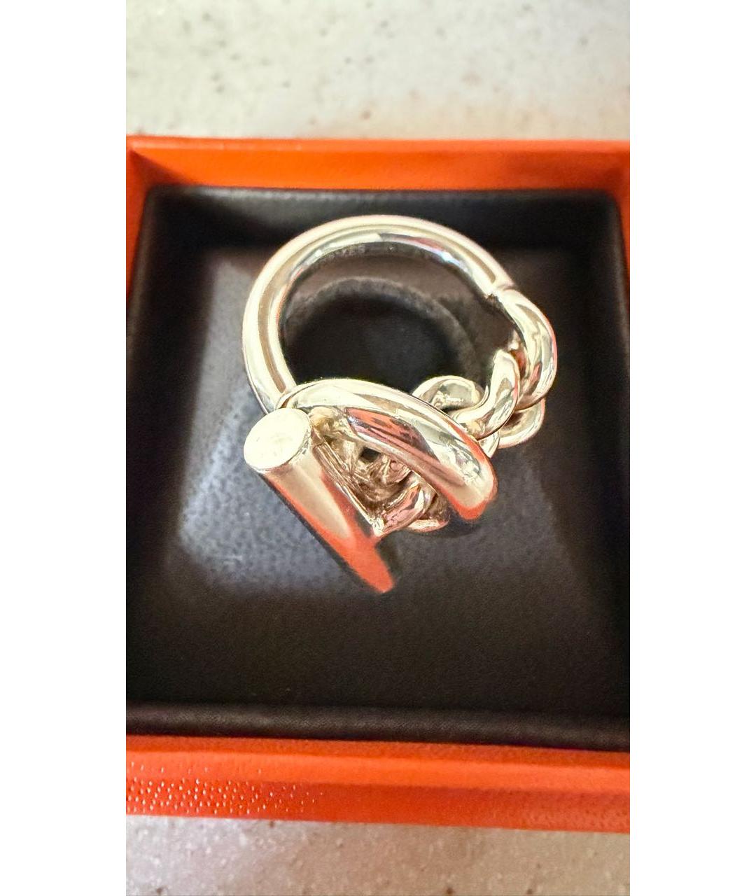 HERMES Серебряное серебряное кольцо, фото 2