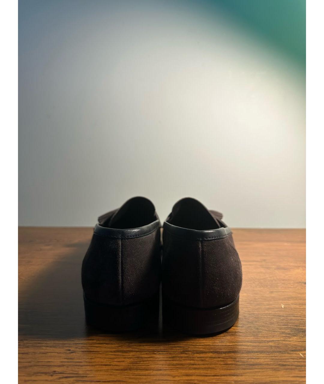 CROCKETT&JONES Антрацитовые замшевые туфли, фото 4