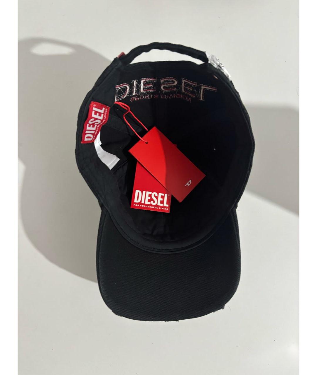 DIESEL Черная хлопковая кепка/бейсболка, фото 5
