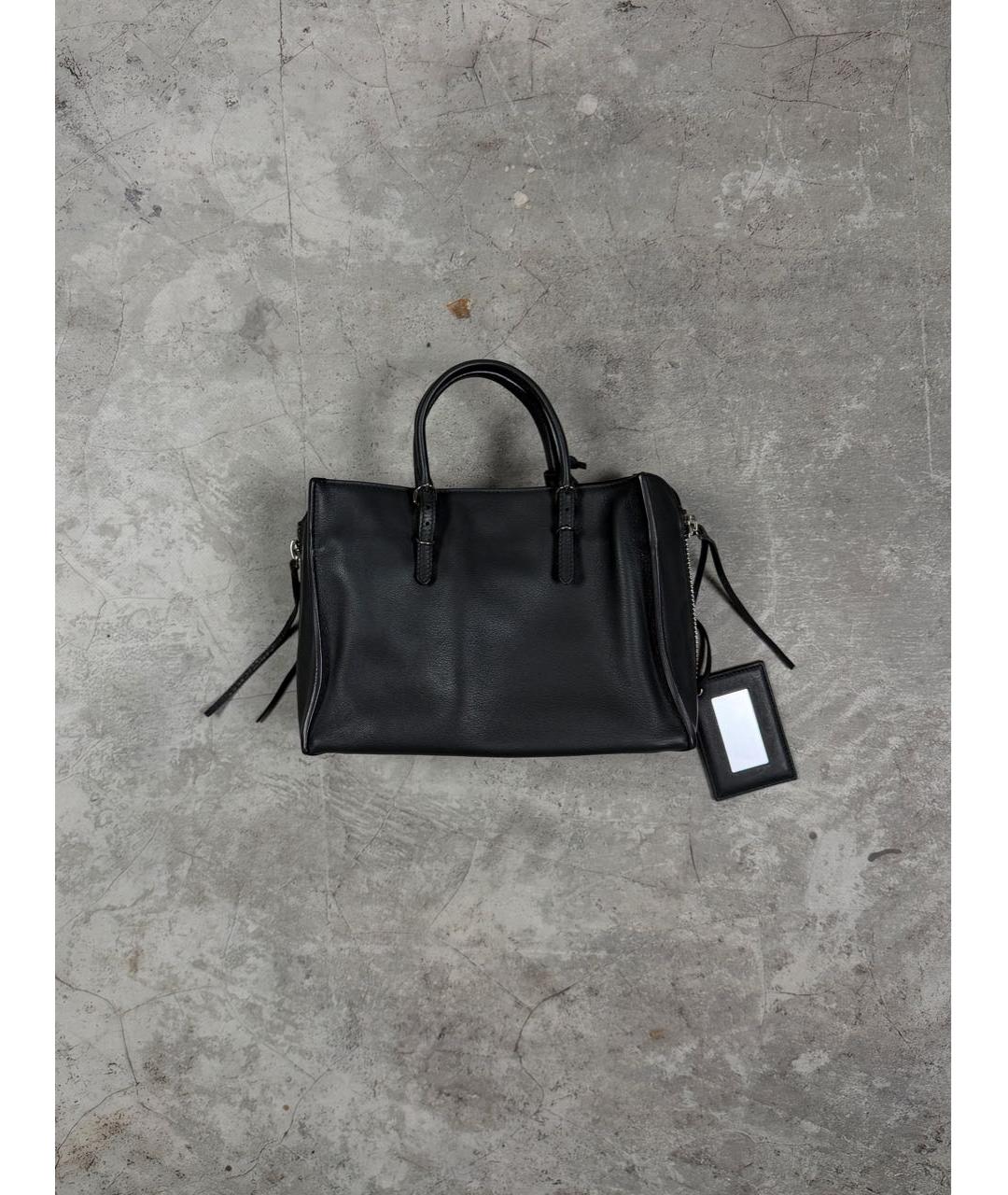 BALENCIAGA Серая кожаная сумка с короткими ручками, фото 5
