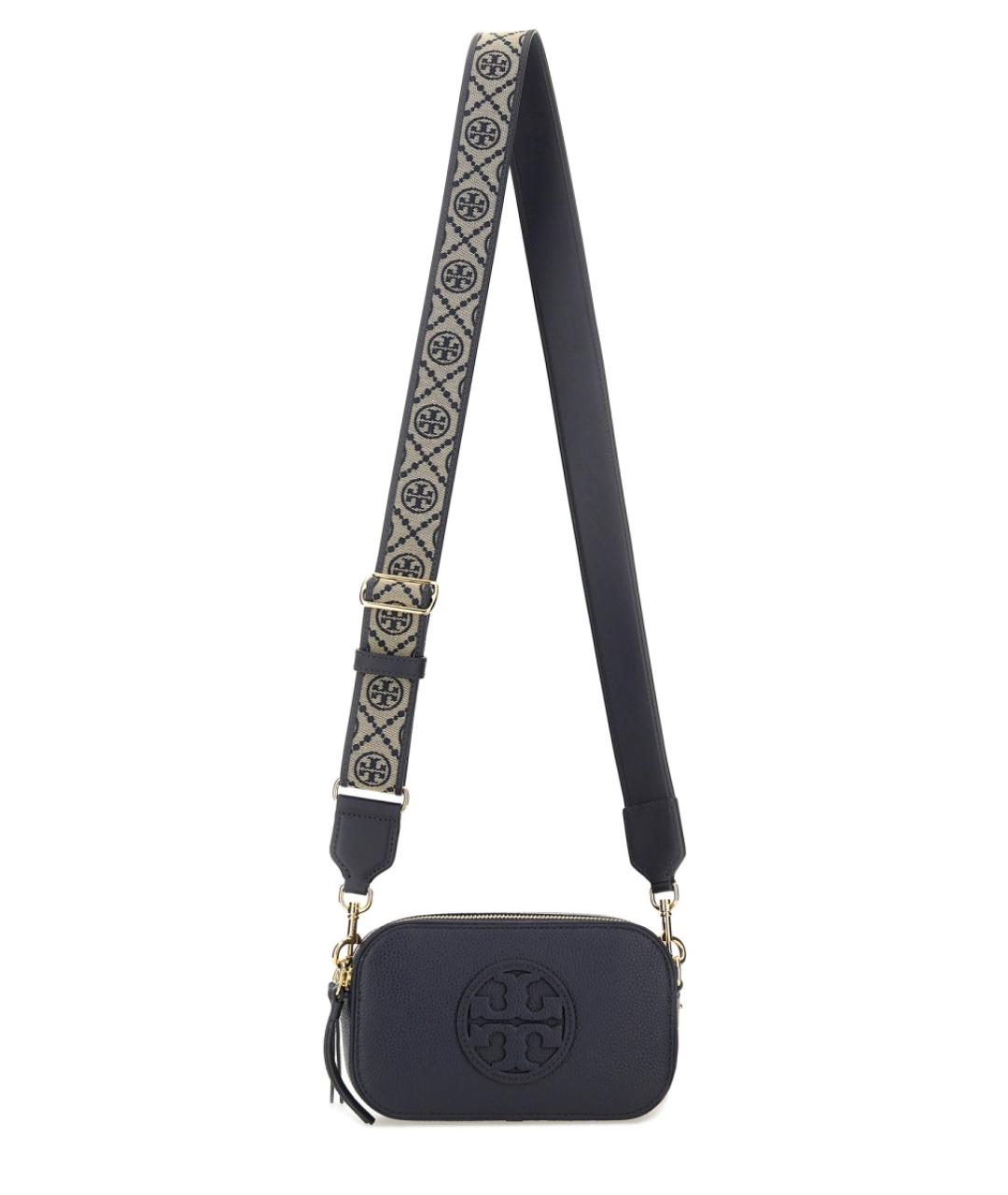 TORY BURCH Синяя кожаная сумка через плечо, фото 1