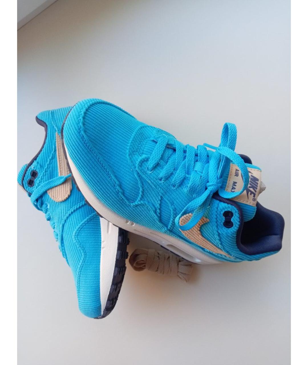 NIKE Голубые текстильные кроссовки, фото 5