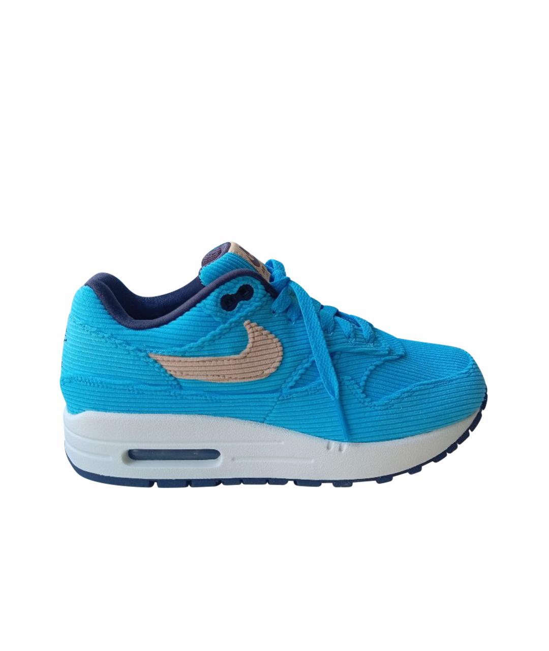 NIKE Голубые текстильные кроссовки, фото 1