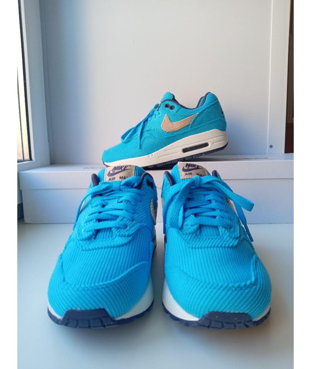 NIKE Голубые текстильные кроссовки, фото 2