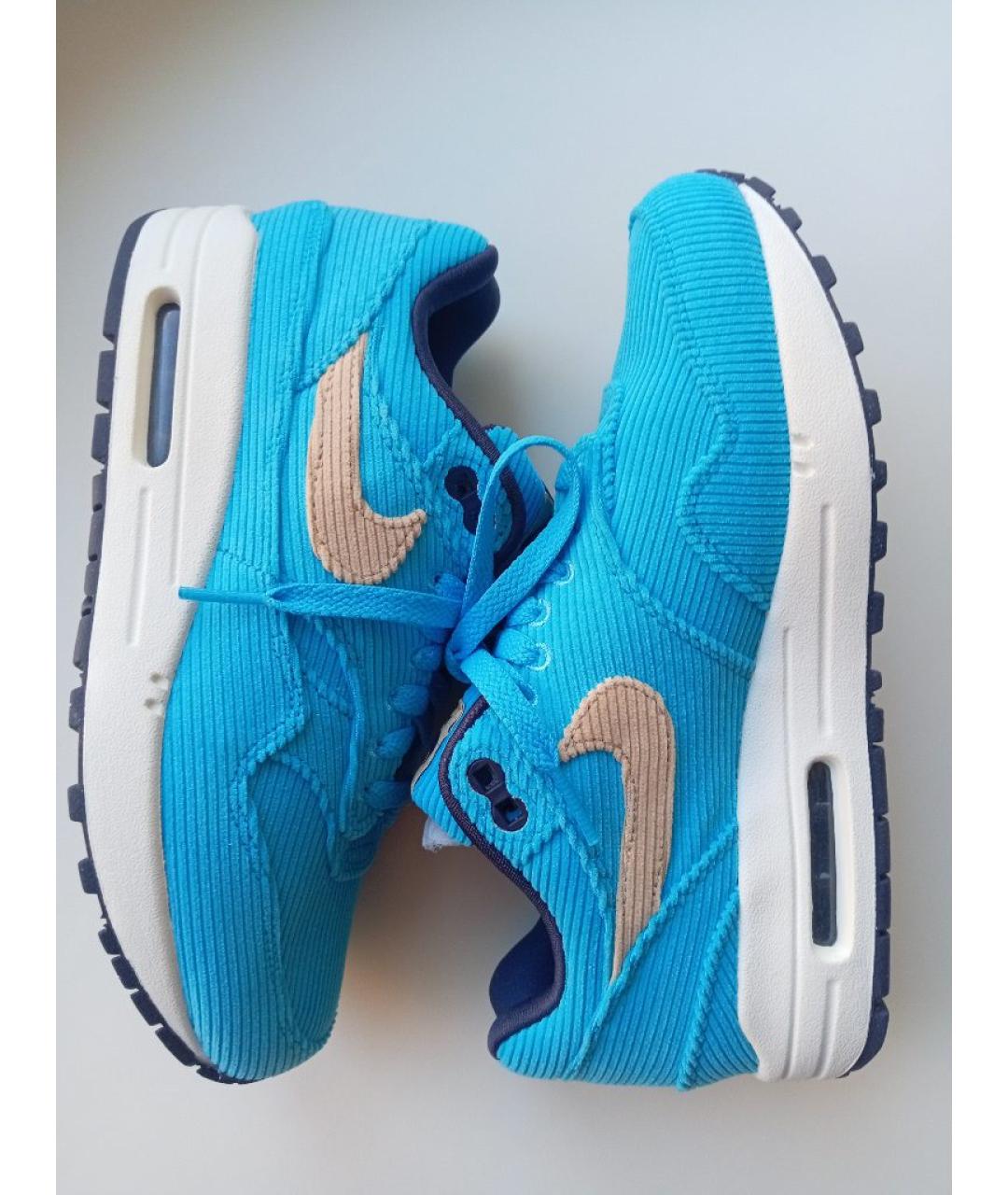 NIKE Голубые текстильные кроссовки, фото 7