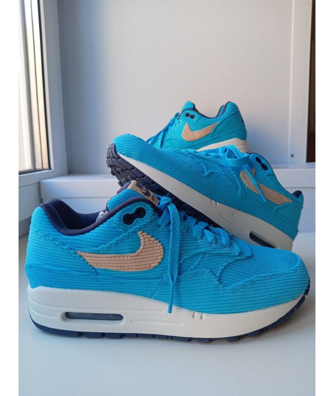 NIKE Голубые текстильные кроссовки, фото 9