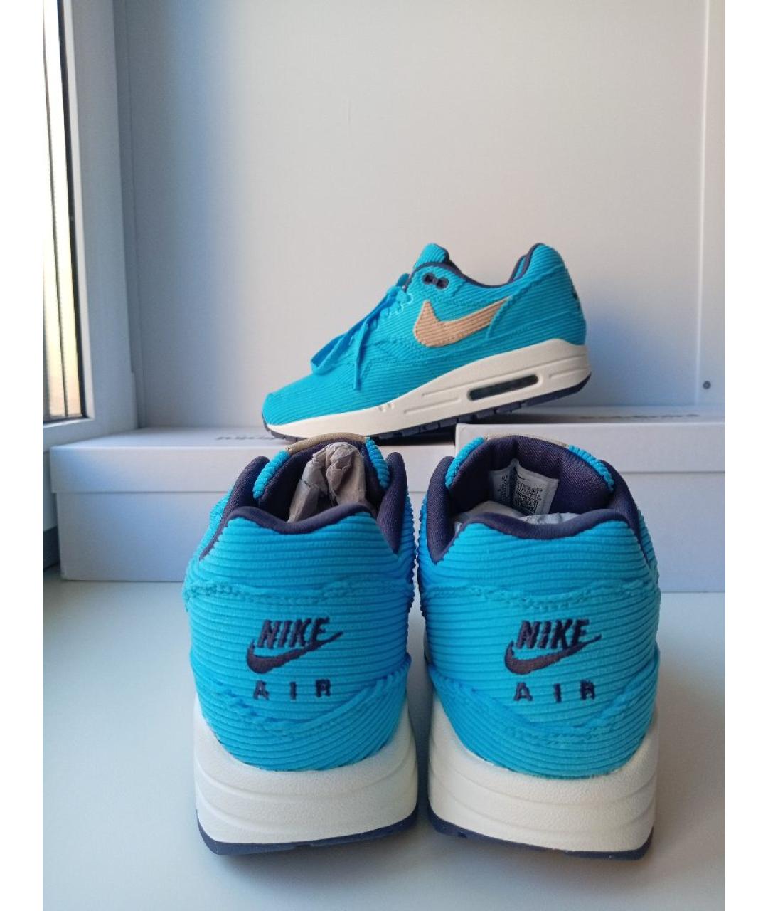 NIKE Голубые текстильные кроссовки, фото 4