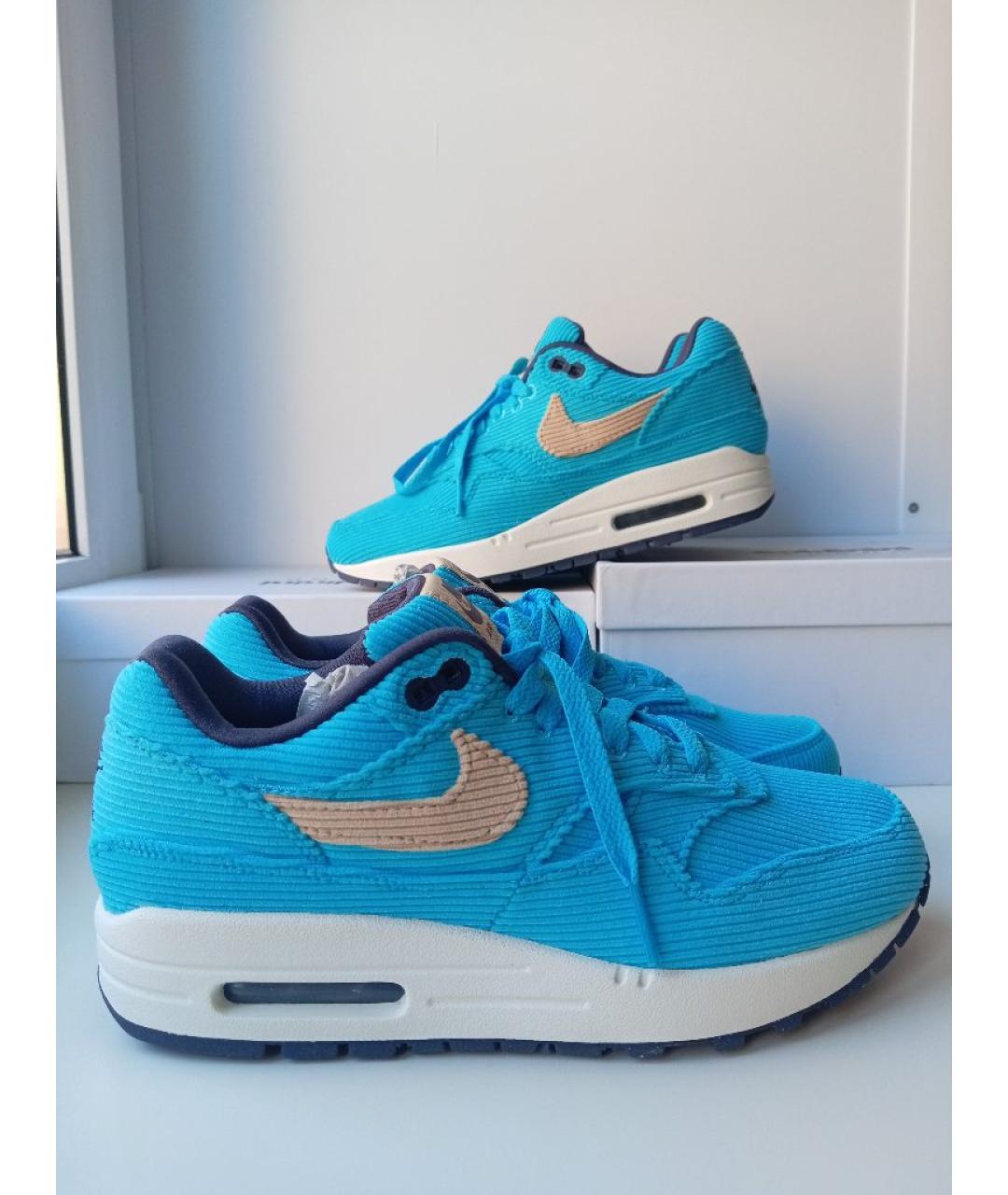 NIKE Голубые текстильные кроссовки, фото 10
