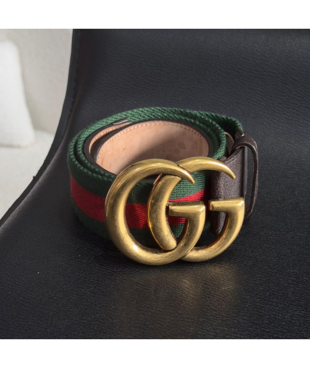 GUCCI Коричневый кожаный ремень, фото 4
