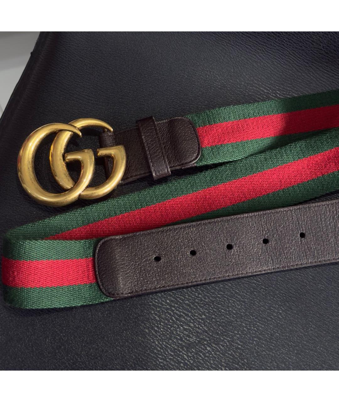 GUCCI Коричневый кожаный ремень, фото 3