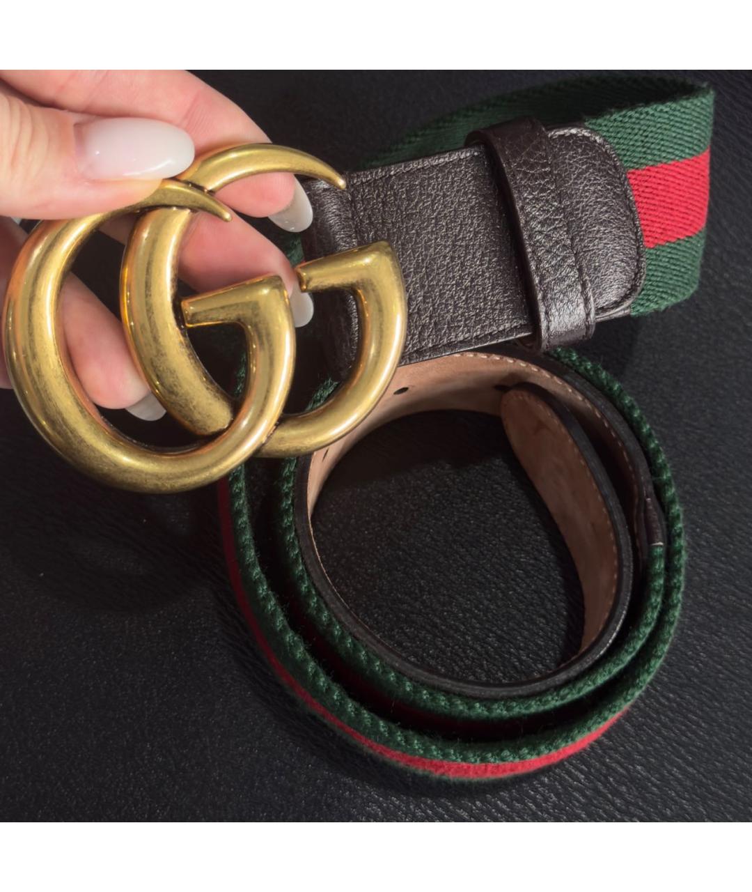 GUCCI Коричневый кожаный ремень, фото 5