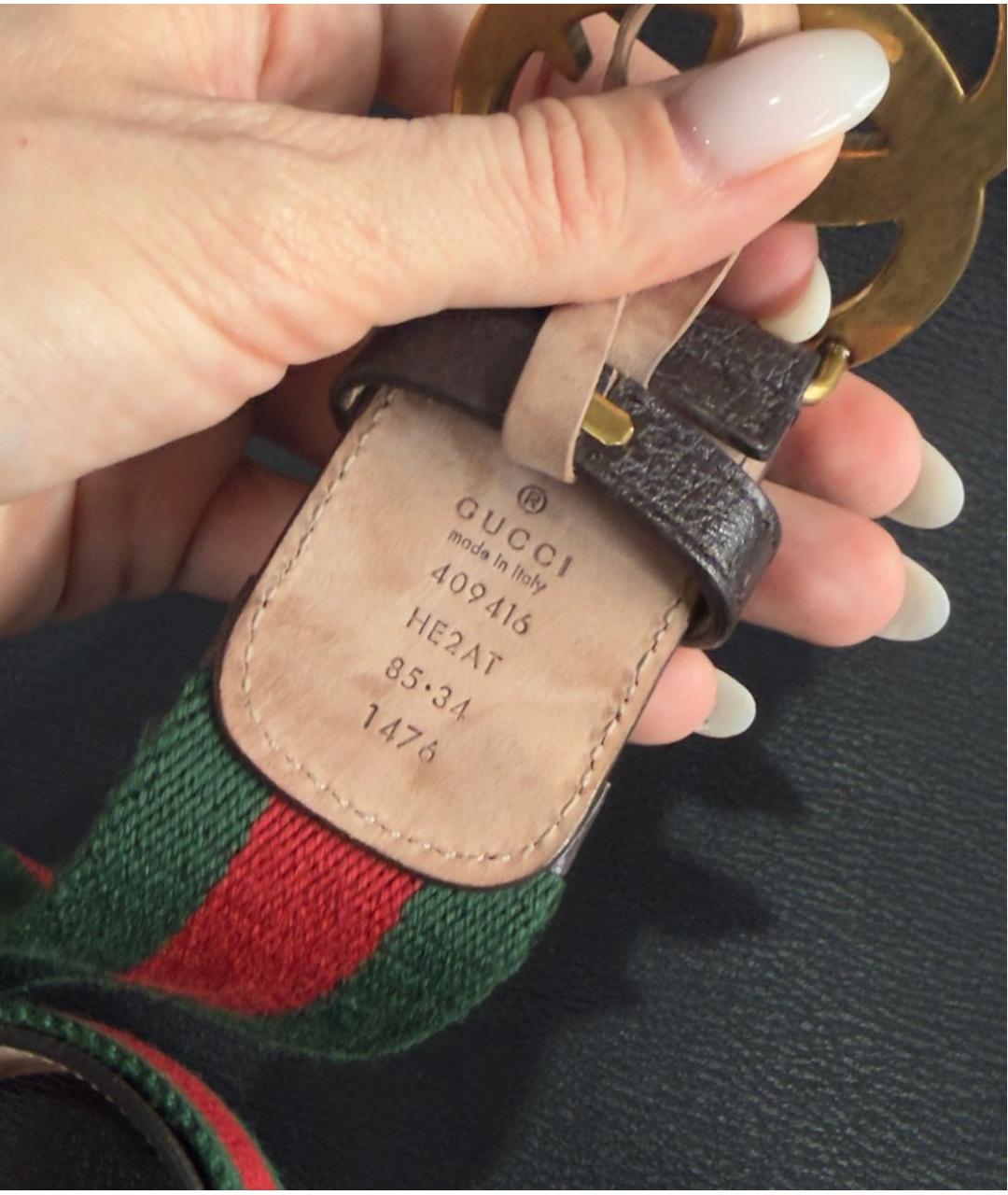 GUCCI Коричневый кожаный ремень, фото 6
