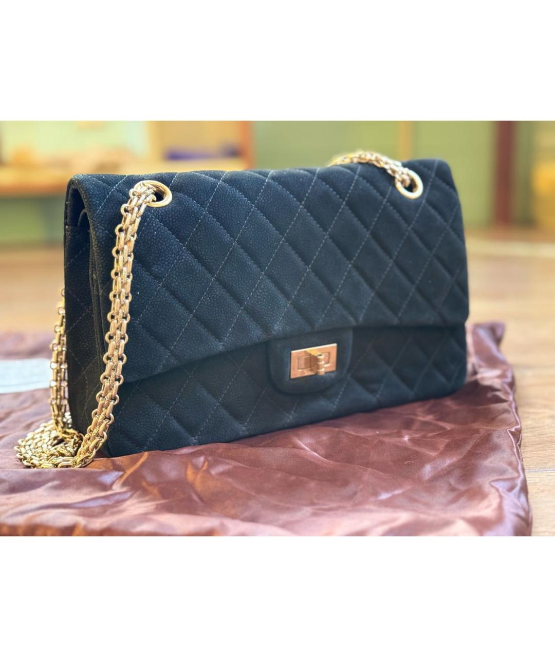 CHANEL Черная тканевая сумка через плечо, фото 7