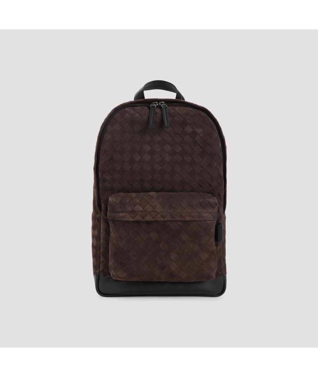 BOTTEGA VENETA Коричневый замшевый рюкзак, фото 2
