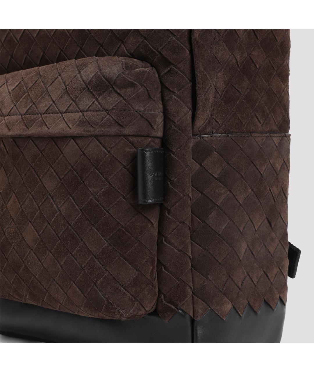 BOTTEGA VENETA Коричневый замшевый рюкзак, фото 5