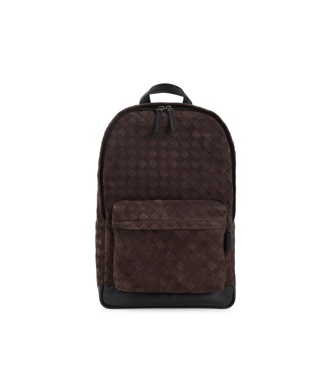 BOTTEGA VENETA Коричневый замшевый рюкзак, фото 1