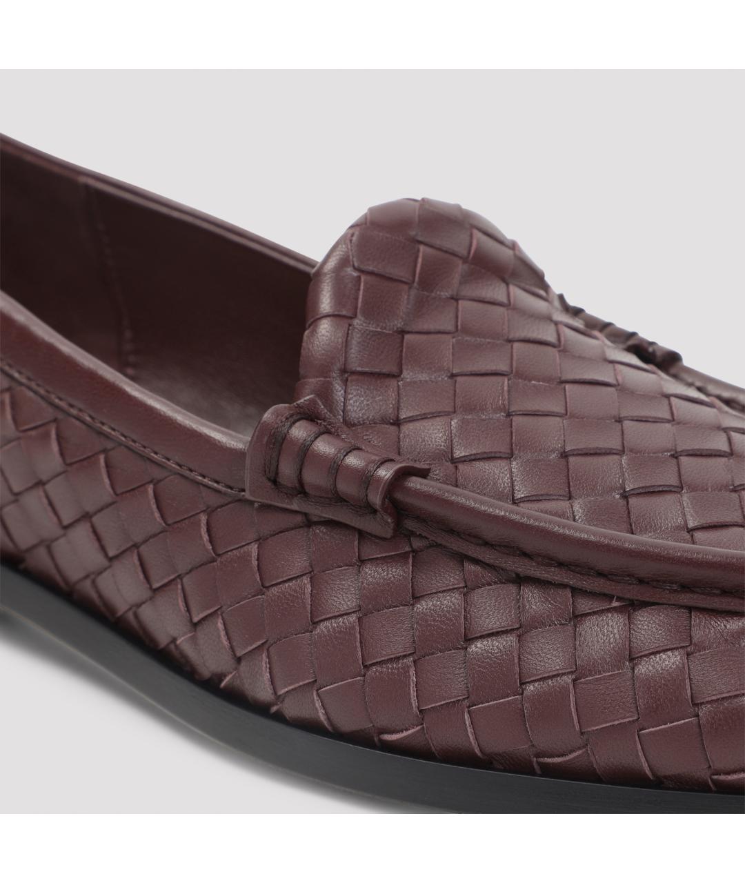 BOTTEGA VENETA Коричневые кожаные лоферы, фото 4