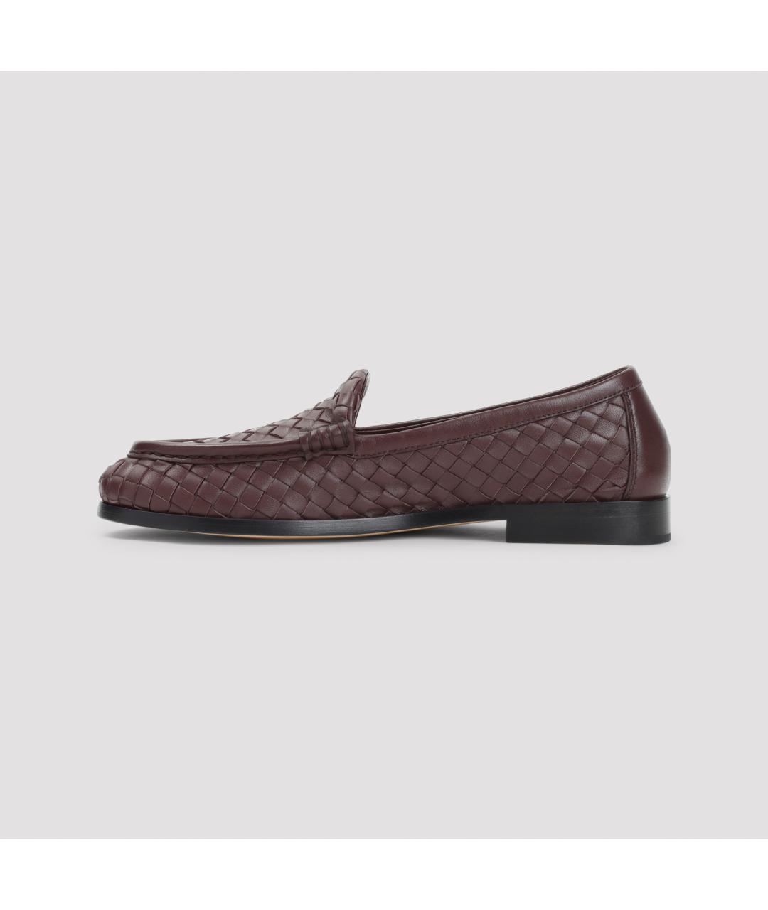 BOTTEGA VENETA Коричневые кожаные лоферы, фото 2