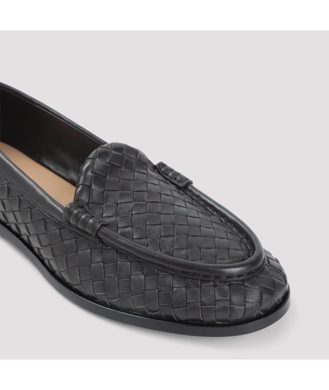 BOTTEGA VENETA Коричневые кожаные лоферы, фото 4